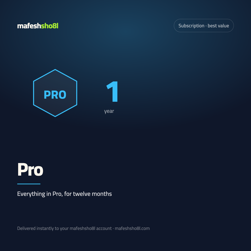 mafeshsho8l Pro — 1 year